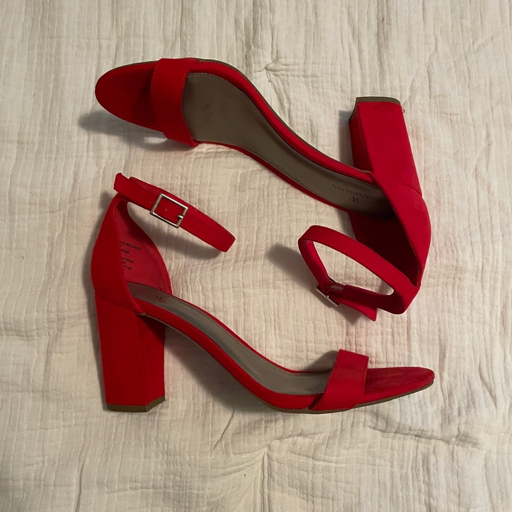 Worthington Red Block Heel Sandals